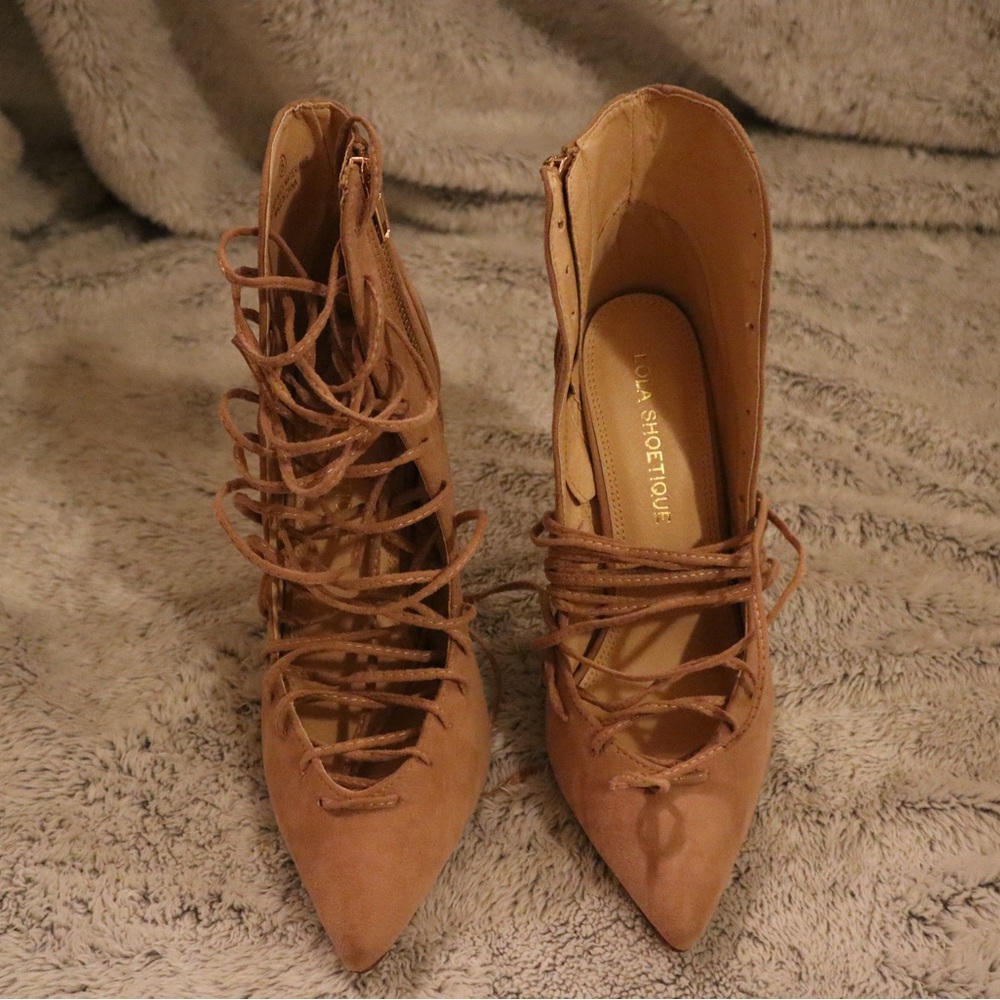 Lace up heels